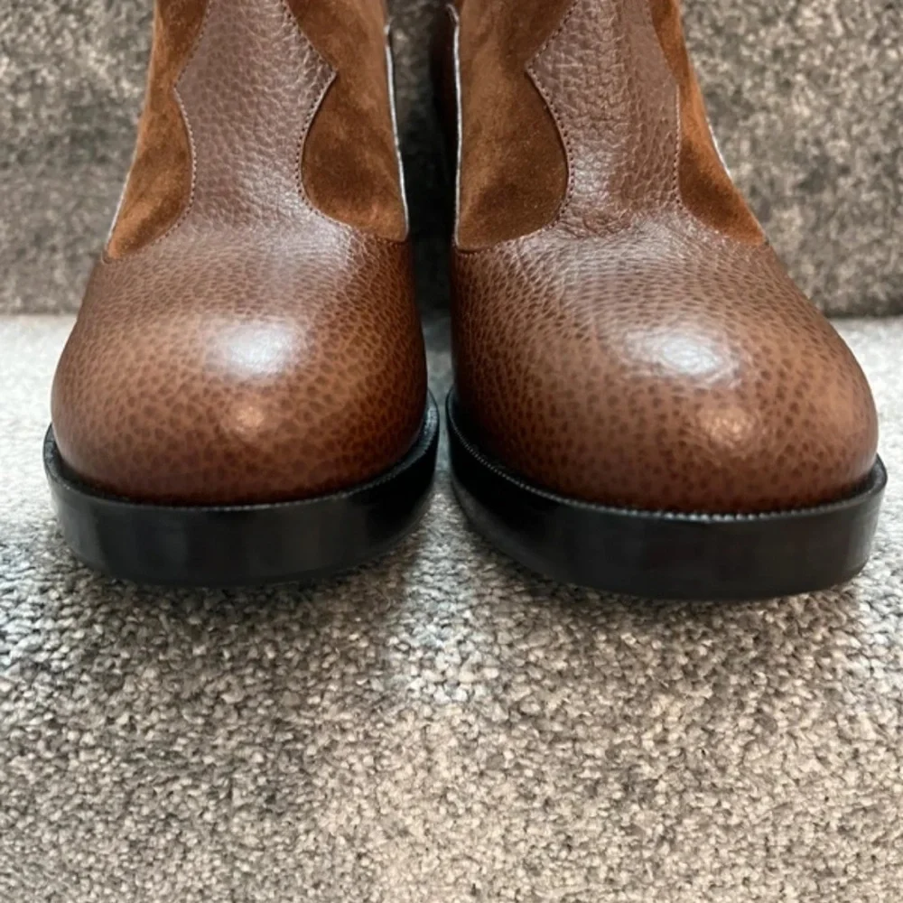 Gucci Women's Rich Brown Heeled Boots - Picture 8 of 9